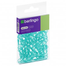 Скрепки цветные 28мм/100шт бирюзовые Berlingo DBs_28100d ПВХ-упаковка