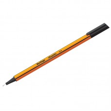 Ручка-линер черный 0,4мм Berlingo Rapido  CK_40100 трехгранная, желтый корпус, капиллярная ручка