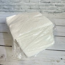 Салфетки бумажные 100 листов белые (23*23см) Bonton (п/этил)