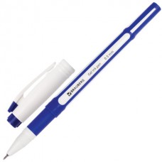 Ручка гель игольчатая Brauberg Contact синяя 0,5мм 141184 сине-белый корпус с держателем