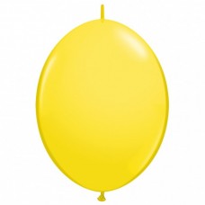Шары воздушные 12" (30см) Пастель Линколун Yellow 1108-0070 (для оформления) с хвостиком (1/100шт)