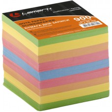 Блок-куб 90*90*90 цветной непроклеенный (900л) Lamark NT0076 (плотность 80гр)