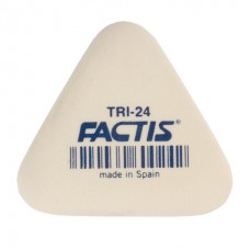 Ластик FACTIS TRI-24 треугольный белый мягкий, большой 51*46*13мм (Испания) синтетический каучук