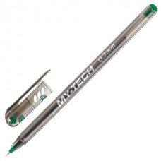 Ручка шар. Pensan My-Tech зеленая 0,7мм 2240 игольчатая, масляная, дымчатый корпус