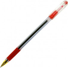 Ручка шар. MunHwa MC-Gold красная 0,5мм BMC-03 с держателем (Корея)