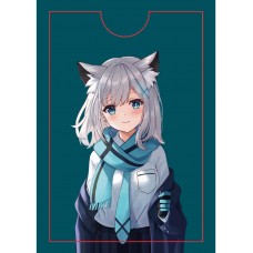 Обложка для проездного билета ПВХ Милая девочка-кошка ОП-8082