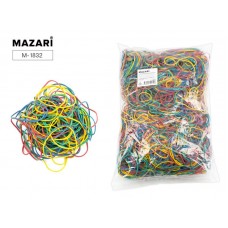 Резинки для денег 1000г/60мм цветные Mazari M-1832 натуральный каучук