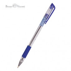 Ручка шар. BrunoVisconti UrbanWrite синяя 0,7мм 20-0318/01 масляная, резиновый держатель