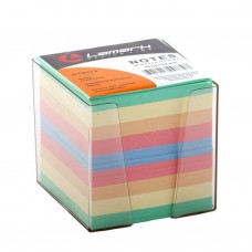 Блок-куб в подставке/прозрачной 90*90*90 цветной (900л) Lamark NT0073