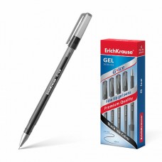 Ручка гель ErichKrause G-Ice черная 0,5мм 39004 матовый черный корпус (подходит для ЕГЭ)