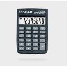 Калькулятор карманный 08-разрядов Skainer SK-108NBK черный (9*6см) на батарейке