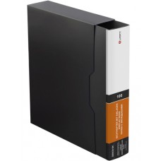 Папка I00 файлов черная 1,00мм Lamark DB0039-BK в коробе жесткая, корешок 66 мм