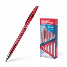 Ручка гель ErichKrause R-301 Original красная 0,5мм 42722 красный корпус с рифлением