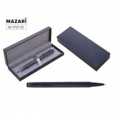 Ручка подарочная в футляре Mazari Fortis B синяя 0,7мм M-7703 черный металл.корпус, поворотная