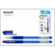 Ручка гель резиновый грип Mazari Regina синяя 0,5мм M-5526 (стержень 131мм)