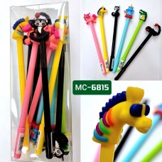 Ручка-игрушка Животные Basir МС-6815 синяя 0,7мм, фигурка на кончике (6 дизайнов)