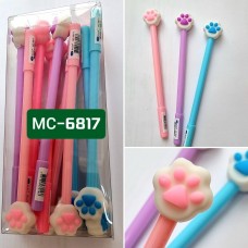 Ручка-игрушка Лапка Basir МС-6817 синяя 0,7мм фигурка на кончике (3 дизайна)