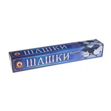 Игра настольная Шашки классические Русские + поле картон, в коробке 02020