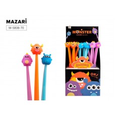 Ручка-игрушка Монстрики Mazari Monster M-5808 синяя 0,5мм, гель, игольчатая